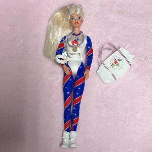Olympic Gymnast Barbie 1996 Atlanta Olympic Games Gold Medal Mattel #15123